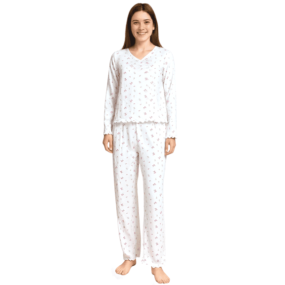 Womens Pajamas Set Cute Pjs Y2k Lounge Outfit Long Sleeve Sweet Sleepweasr set