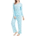 thumbnail image 1 of MLDRA Women’s Pajama Set 2 Piece Lounge Sets Long Sleeve Top and Pants Soft Sleepwear Nightwear Ladies Pjs Fall Winter 2025 Set, 1 of 8