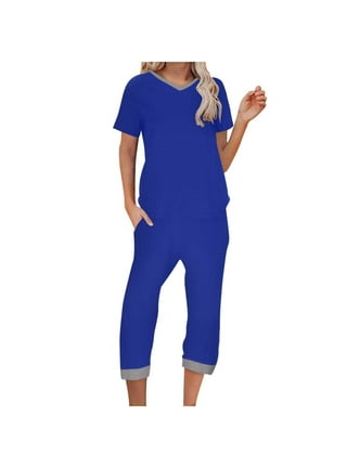 Cozy Capri Pajama Set - Gray XSM in Women's Cotton Pajamas