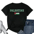 thumbnail image 1 of Womens Palestine T-Shirt Black 2X-Large, 1 of 5
