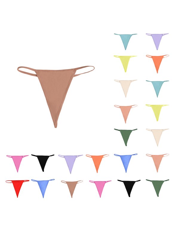 Womens Panties Breathable Seamless G String Panties Comfort Everyday Wear Underwear Women Red XL