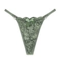 thumbnail image 1 of Women Underwear Funny Tongs Green Thongs No Show Thongs for Women M, 1 of 3