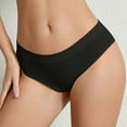 thumbnail image 1 of uublik Womens Panties High Waist Breathable Briefs Soft Underpants Ladies Stretch Panties High Waisted Seamless Underwear for Women Black, 1 of 4