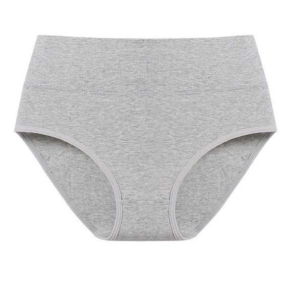 Womens Panties - High Waisted Leak Proof Panties Underwear for Women Leak Proof Overnight Panties Briefs, Panties for Women,Color: Grey Size: XXL