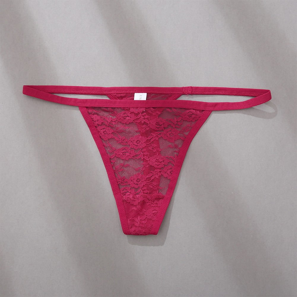 Womens Panties Lace Thong Sxey G-String Underwear See Through