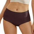 thumbnail image 1 of Womens Panties Solid Period Underwear Comfort Breathable Cotton Leak Proof Menstrual Briefs Women's Briefs Brown XXL, 1 of 4