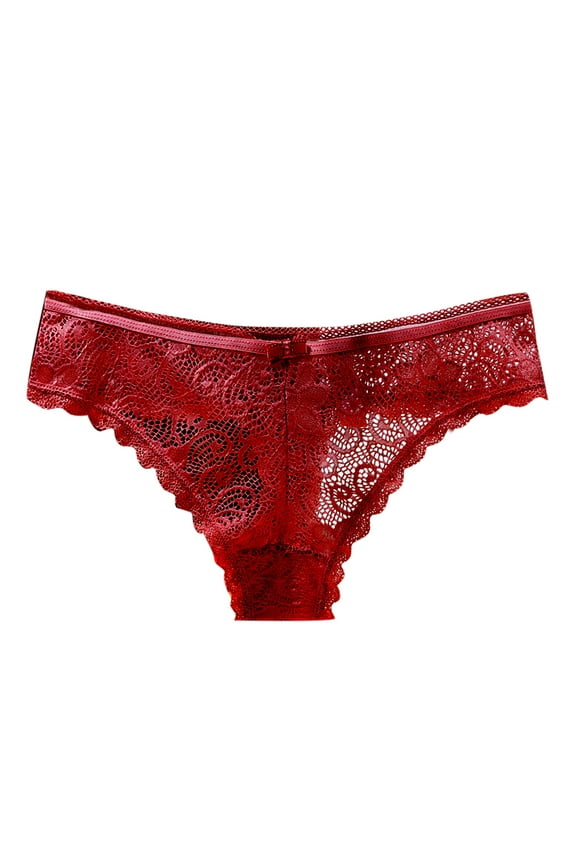 Womens Panties Underwear Cotton Bikini Panties Lace Soft Hipster Panty Ladies Stretch Full Briefs