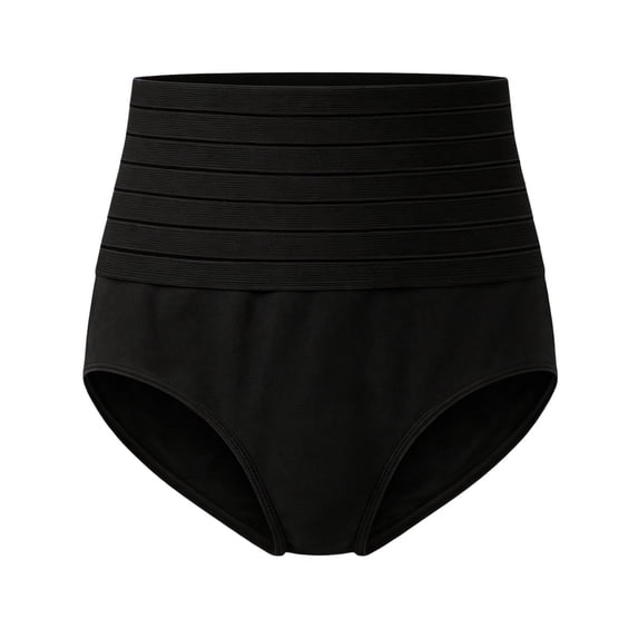 Womens Panties Underwear High Waist Stretchy Compression Tummy Control Butt Lifting Slimming Shapers Black M