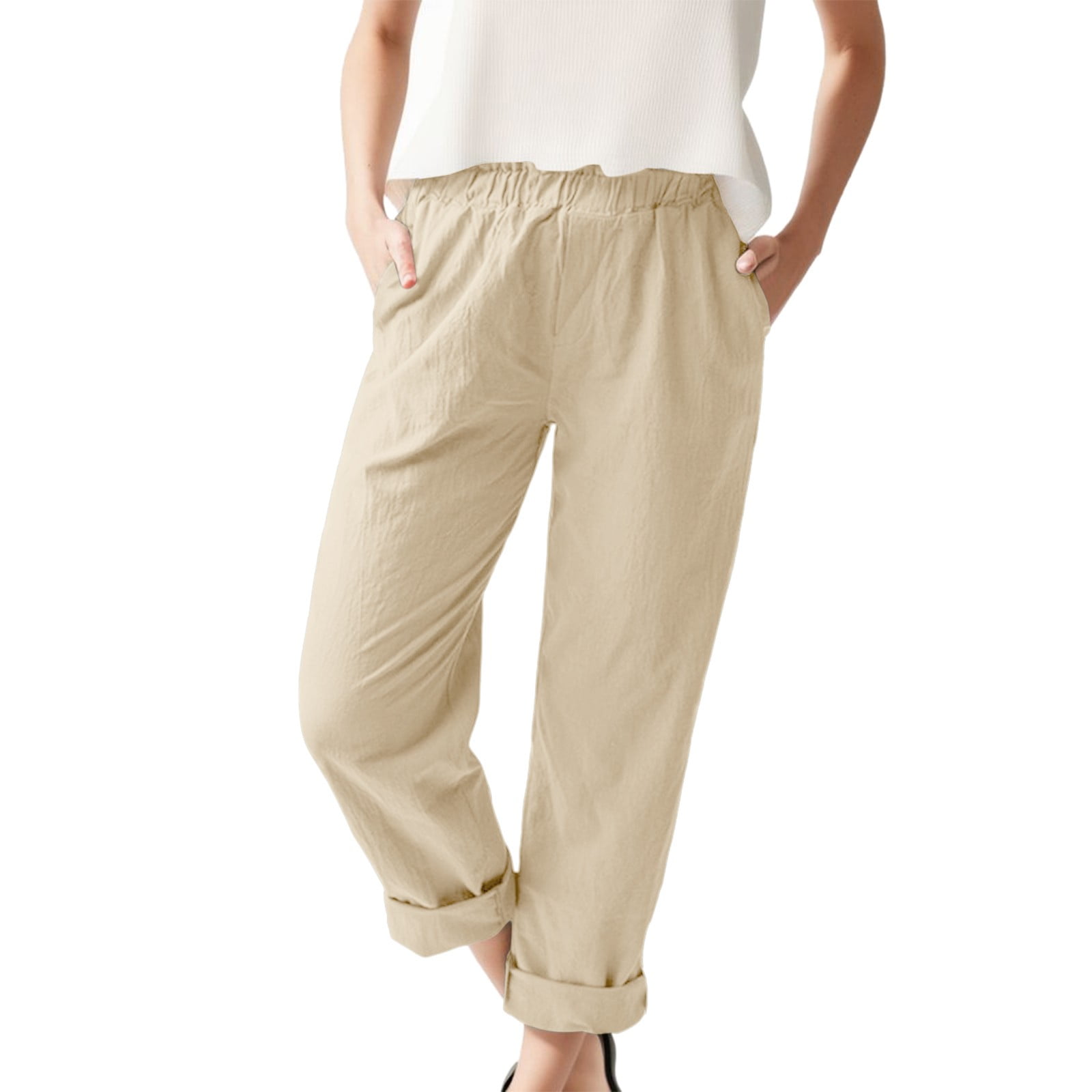 Womens Pants Business Casual Outfits for Women Khaki Work Pants Women ...