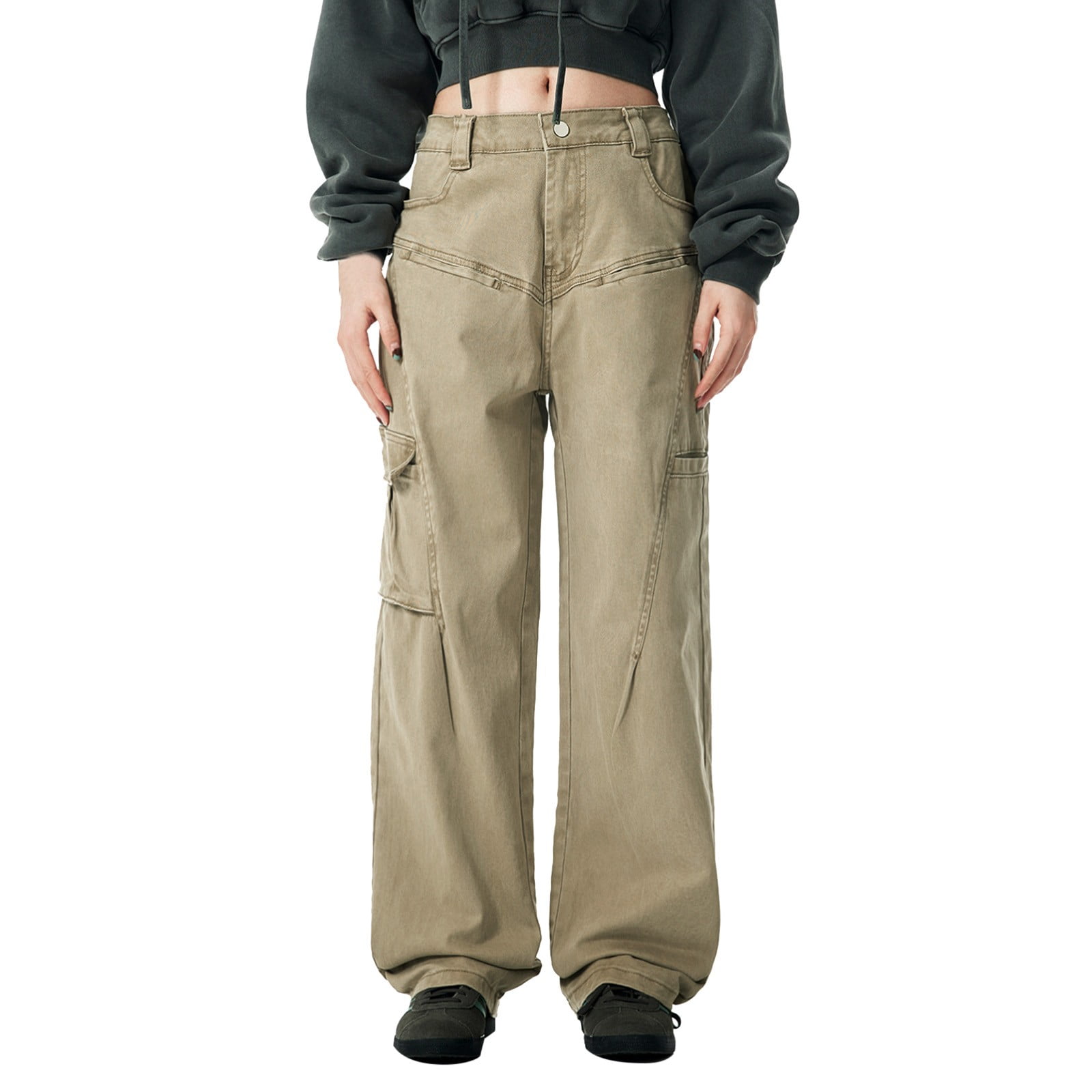 Womens Pants Business Casual Outfits for Women Khaki Work Pants for ...