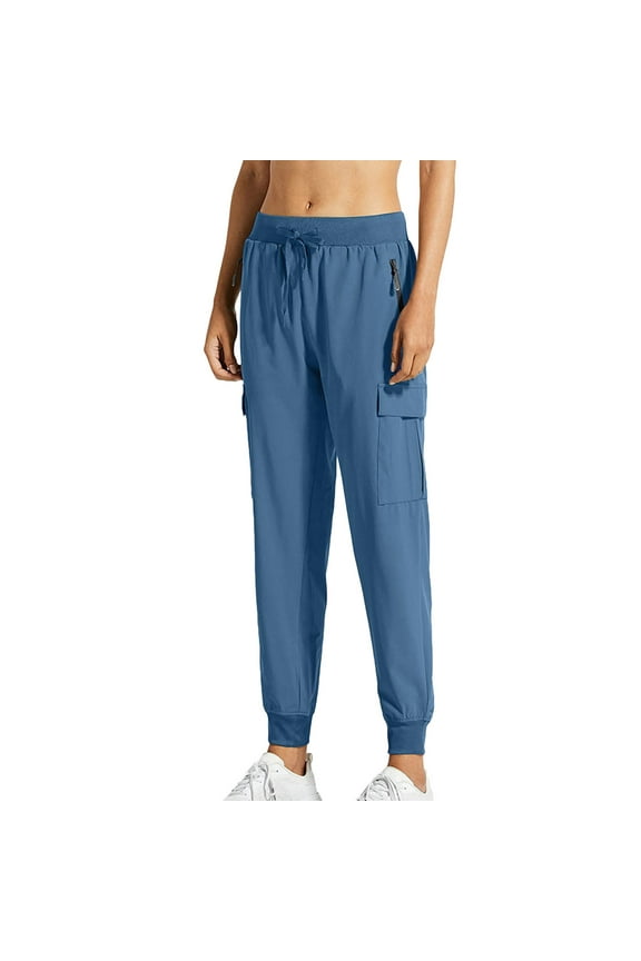 Womens Pants Cargo Joggers Lightweight Hiking Workout Casual Outdoor Work Pants for Women