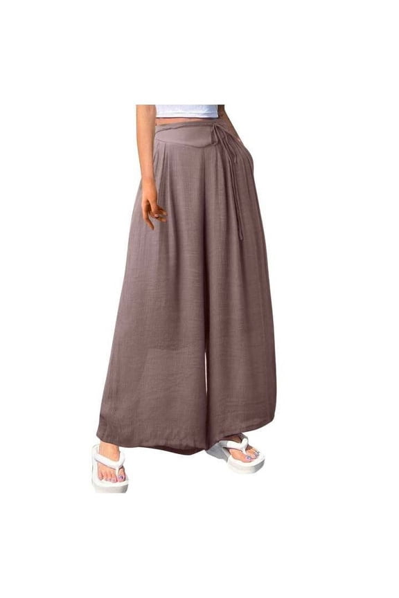 Womens Pants Casual Pants Women PinkPants Trouser Style Lounge Pants Women High Waist Wide Leg Pants Womens Capris for Summer