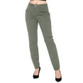 thumbnail image 1 of Women's Pants Womens' Elegant Daily Straight Leg Solid Zipper Button Trousers Slacks for Women AG XXL, 1 of 7