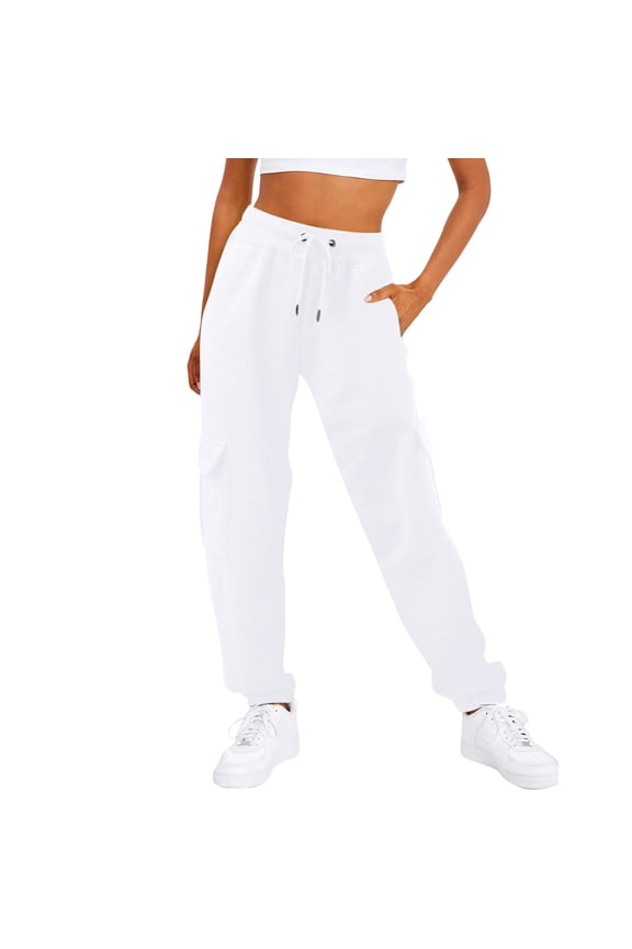 Womens Pants Clearance Baggy Ladies Lounge Pants Drawstring Athletic with Pockets Sweat Pants Sweatpants Straight Leg Workout