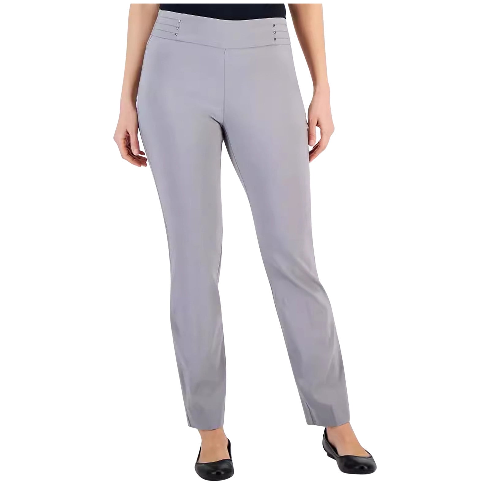 Women's Pants High Waisted Business Work Casual Summer Dress Trousers with Pockets