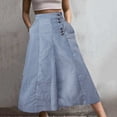thumbnail image 1 of Womens Pants Fashion Striped Patchwork Loose Casual High Waist Pocket Elastic Waist Ankle Length Trousers Pant Outwear, 1 of 4