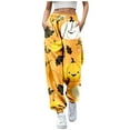 thumbnail image 1 of Womens Pants Festival Sweatpants Printed Drawstring With0Pockets Cartoon Orange Trousers Pants for Women S, 1 of 4