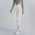 thumbnail image 1 of Womens Pants High Waist Solid Color Loose Tight Waist Tight Yoga Full Length Pants, 1 of 5