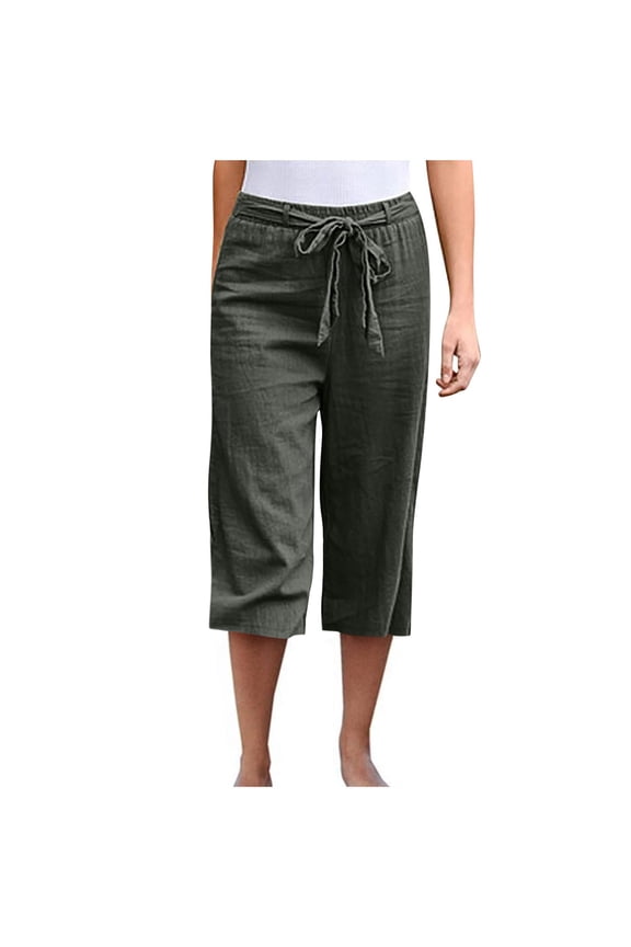 Womens Pants Ladies Casual Pants Army Green Trousers for Women Loose Pants for Women Summer Cargo Pants Women High Waisted Womens Summer Outfits