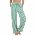 thumbnail image 1 of Womens Pants Linen Pants Women Summer Wide Leg Pants Elastic Waist Pants High Waisted Pants Casual Beach Trousers, 1 of 4