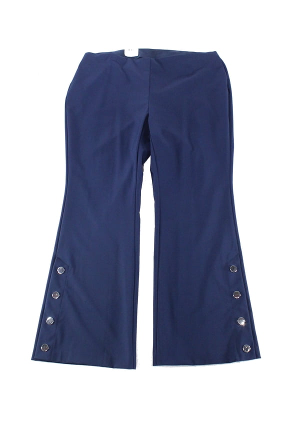 I.N.C. Plus Size Embellished Bootcut Pants Blue Deep Twilight 14W