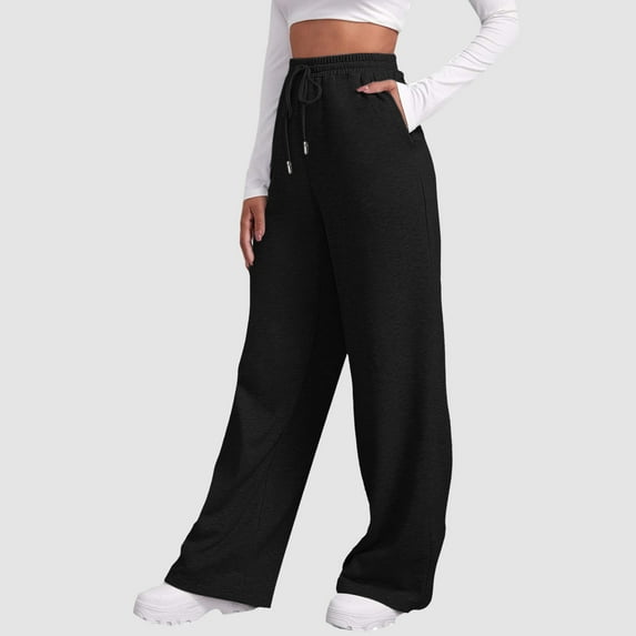 Womens Pants Pants for Women Casual Black Trousers for Women Comfortable Pants for Women for Work Wide Leg Lounge Pants Summer Pants