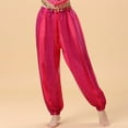 thumbnail image 1 of Womens Pants Sequin Belly Dance Performance Dance Chiffon Highlight Pant Activewear, 1 of 2