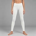 thumbnail image 1 of Womens Pants Solid Slim Fit Yoga Trousers Athletic Casual Long Womens Pants White L, 1 of 4