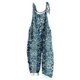 thumbnail image 1 of Womens Pants Summer Plus Size Floral Boho Bib Linen Overalls 2025 Jumpsuits Print Spaghetti Strap Rompers, 1 of 4