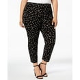 thumbnail image 1 of Alfani Plus Size Printed Skinny Pants Pop Dot 18W, 1 of 3