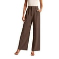 thumbnail image 1 of Womens Pants Women Wide Leg Pants For Women Work Business Casual High Waisted Dress Pants Flowy Trousers Office, 1 of 6