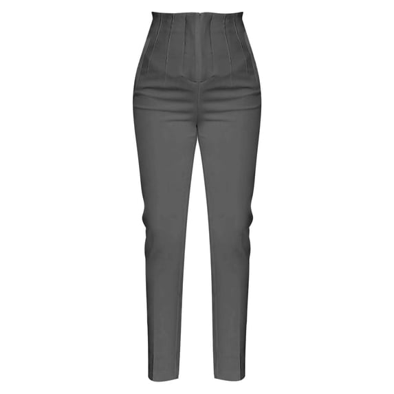 Womens Pants Women's Plus Size High Waisted Stretch Work Casual Business Straight Trouser With Pocket Travel pants