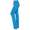 thumbnail image 1 of Womens Pants Women's Yoga Wear Drawstring Micro Dance Exercise Yoga Wide Leg Travel pants, 1 of 7