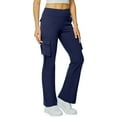 thumbnail image 1 of Womens Pants Yoga Flare Leggings For Women High Waisted Yoga Casual Pants Workout Leggings Cargo With 6 Pockets Yoga Pants, 1 of 7