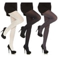 thumbnail image 1 of Womens Pantyhose - Tights For Women - Plus Size Control Top Pantyhose, Ladies Tights, Regular and Plus Sizes (3 Pack), 1 of 5