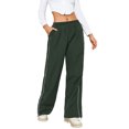 thumbnail image 1 of Womens Parachute Pants Cargo Trousers Elastic Waist Wide Leg Track Pants Y2k Clothing, 1 of 6
