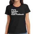 thumbnail image 1 of Womens Paris London Tokyo East Flatbush Longsleeve Black 2XL, 1 of 5