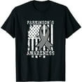 thumbnail image 1 of Womens Parkinson's Disease Awareness T Shirt - Gift for PD Patients Black Large, 1 of 5