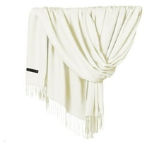 Womens Soft Solid Plain Shawl Wrap Fashion Warm Neck With Fringes Scarf