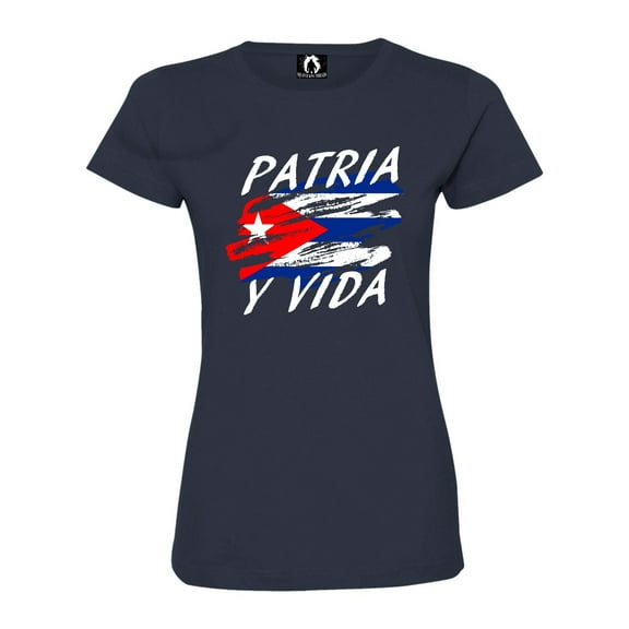Womens Patria y Vida Cuba Freedom Deluxe Soft T-Shirt