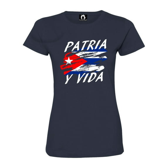 Womens Patria y Vida Cuba Freedom Deluxe Soft T-Shirt