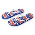 thumbnail image 1 of Womens Patriotic Prints with Stars and American Flag Flip Flops Sandals, 1 of 3