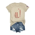 thumbnail image 1 of Womens Patriotic Shirts,Womens T Shirts,Casual Tops for Women,America 250th Shirt,Women's 4th of July Shirt Patriotic Graphic Tees Independence Day Summer Outfits Casual Soft Tops,Beige,Large, 1 of 3