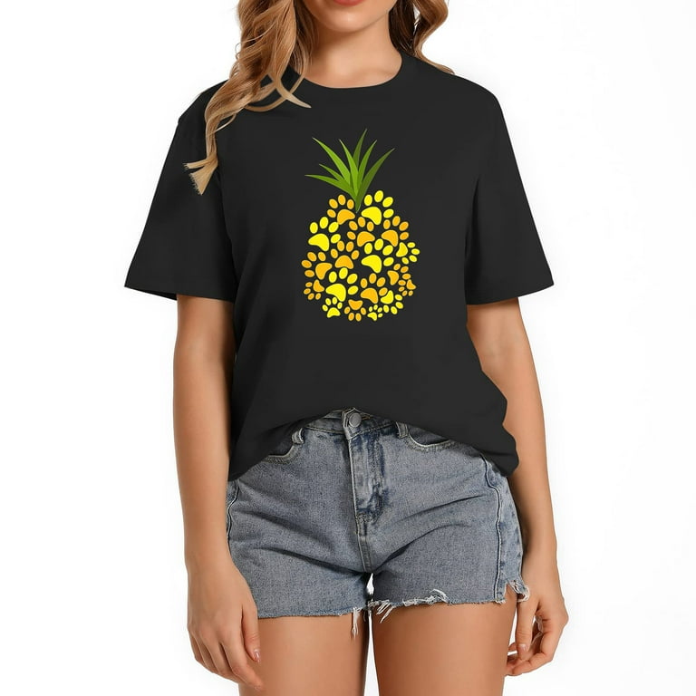 Cute Dog Paw Pineapple Tshirt Cute Dog Paw Pineapple Tshirt