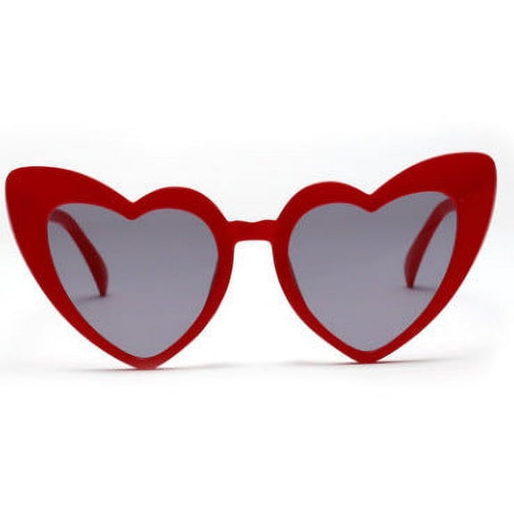 Womens Peach Heart Sunglasses, Resin Lenses Plastic Frame, Fashion Peach Heart Shaped Sunglasses for Women