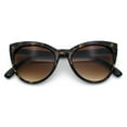 thumbnail image 1 of SA106 Womens Pearl Color Cat Eye Sunglasses Tortoise - Brown, 1 of 9