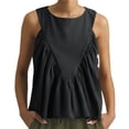 thumbnail image 1 of Womens Peplum Babydoll Tank Tops Summer Sleeveless Loose T Shirts Casual Shirred Flowy Tops, 1 of 7
