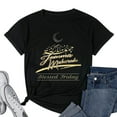 thumbnail image 1 of Womens Perfect Islamic Arabic calligraphy gifts JUMMA MUBARAK Short Sleeve T-Shirt Black X-Large, 1 of 5