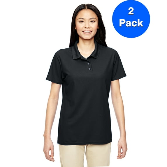 Womens Performance 5.6 oz. Double Piqué Polo 2 Pack