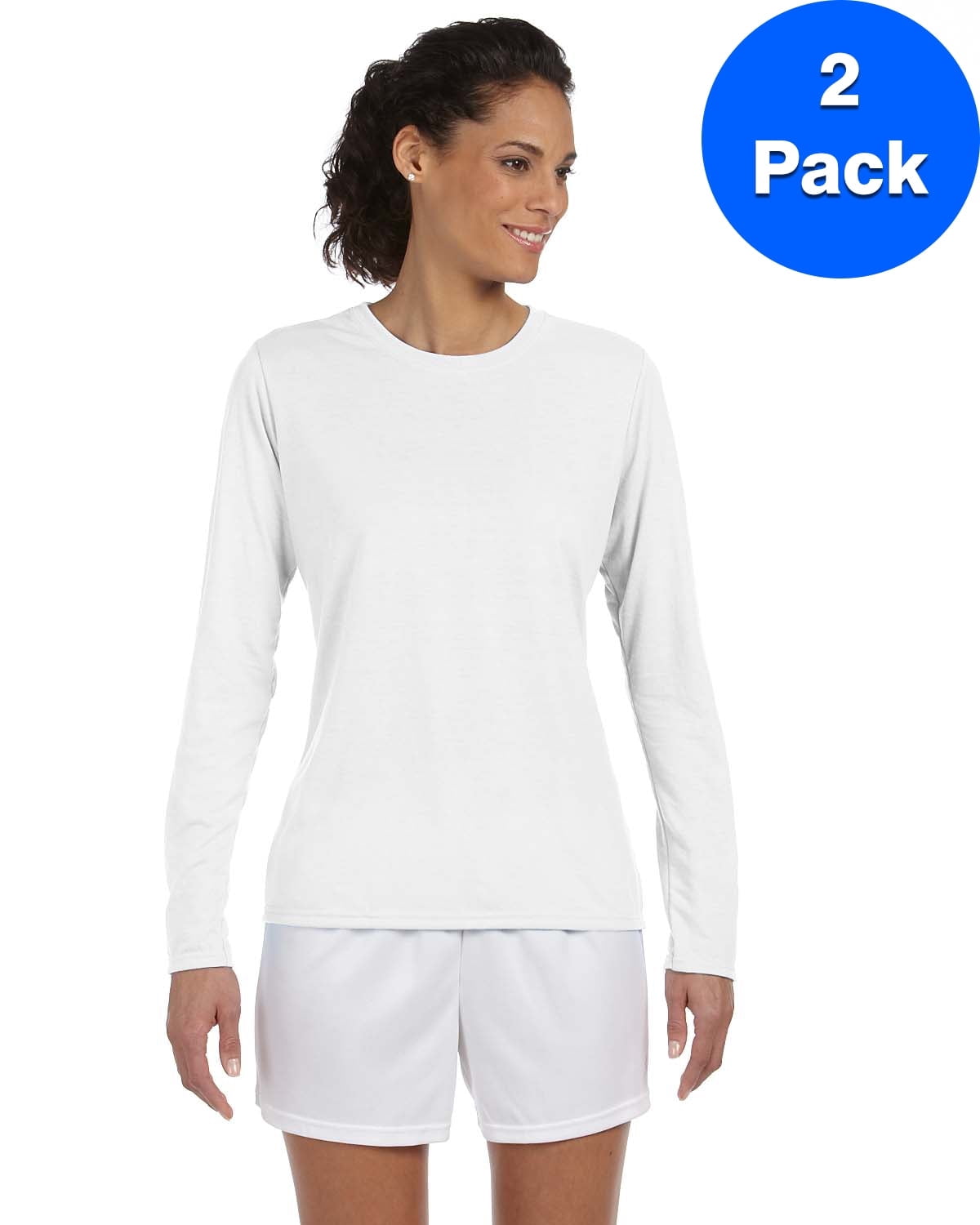 Womens Performance Long-Sleeve T-Shirt 2 Pack